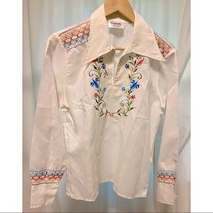 Vintage Mexican Souvenir Blouse